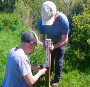 Cranbrook Town Council putting in their mindfulness trail